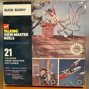 Vintage GAF Talking View Master 3 Reels Bugs Bunny Porky Pig Daffy Duck